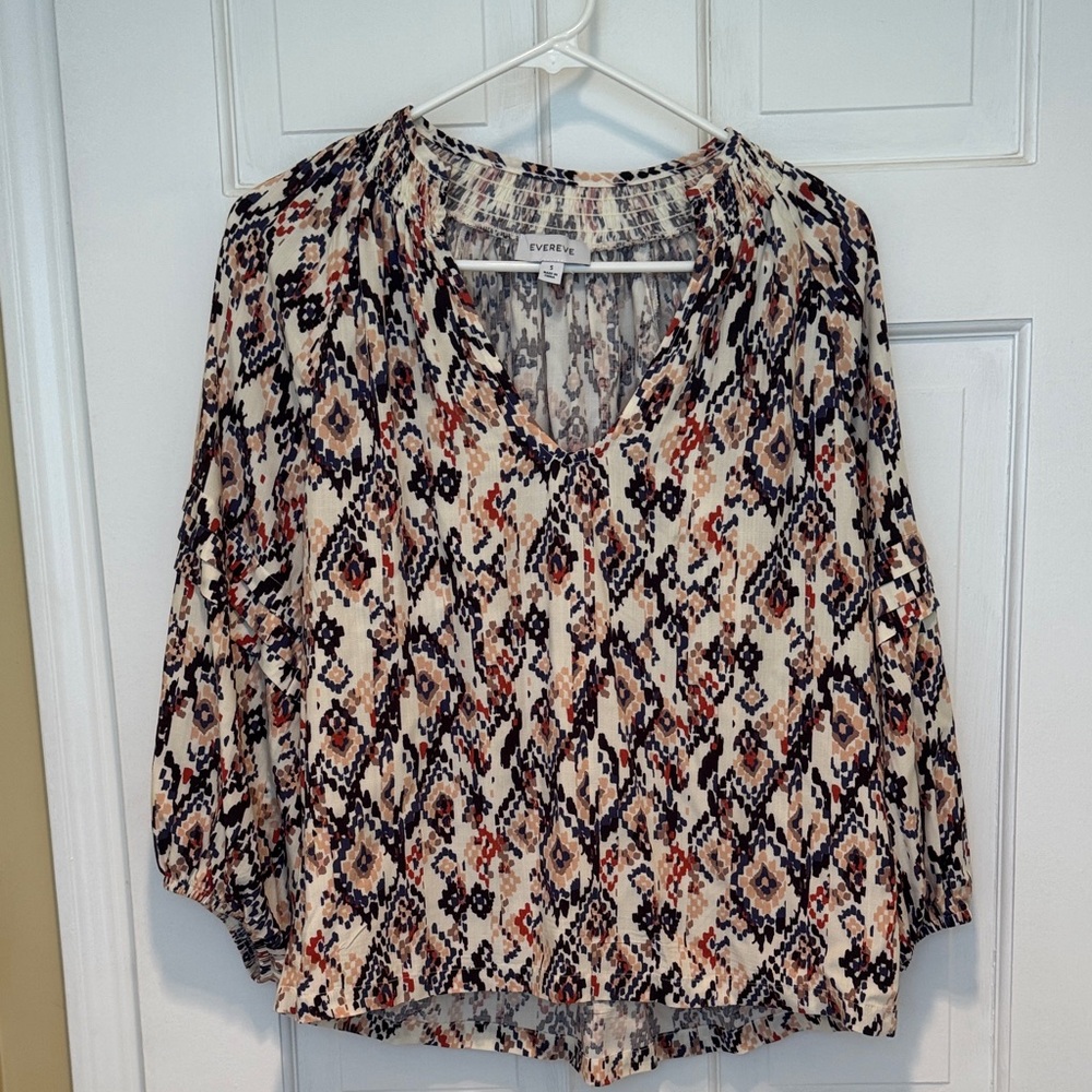 Evereve Women's Layla Ikat Top - Multicolor